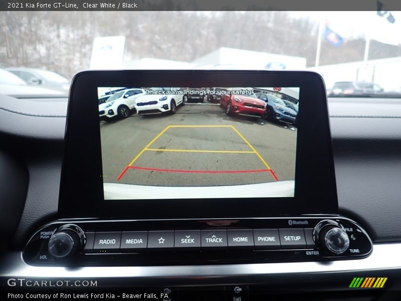 Clear White / Black 2021 Kia Forte GT-Line