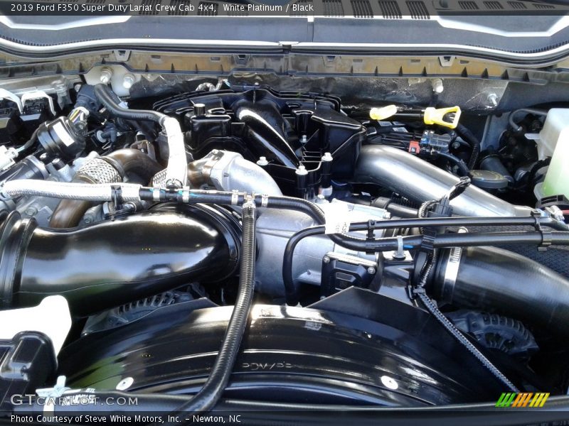 White Platinum / Black 2019 Ford F350 Super Duty Lariat Crew Cab 4x4