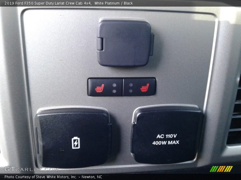 White Platinum / Black 2019 Ford F350 Super Duty Lariat Crew Cab 4x4