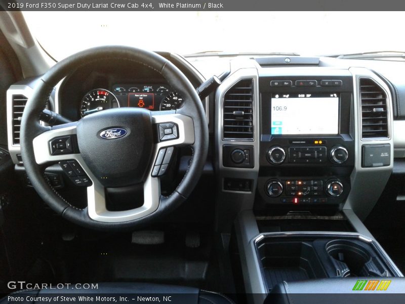 White Platinum / Black 2019 Ford F350 Super Duty Lariat Crew Cab 4x4