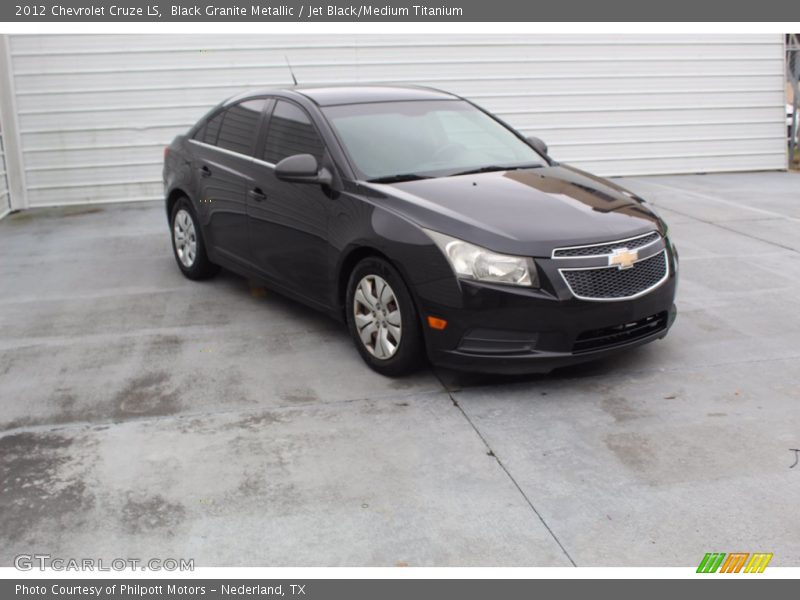 Black Granite Metallic / Jet Black/Medium Titanium 2012 Chevrolet Cruze LS
