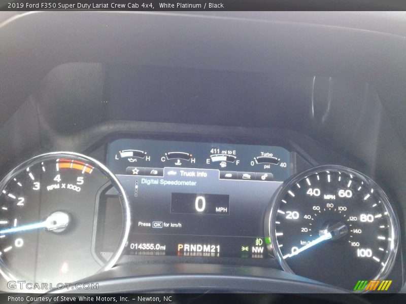 White Platinum / Black 2019 Ford F350 Super Duty Lariat Crew Cab 4x4