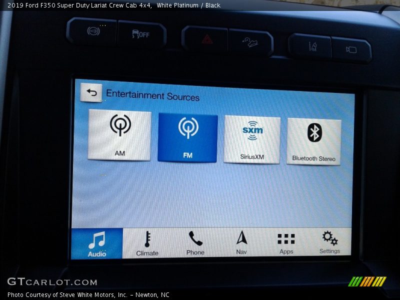 White Platinum / Black 2019 Ford F350 Super Duty Lariat Crew Cab 4x4