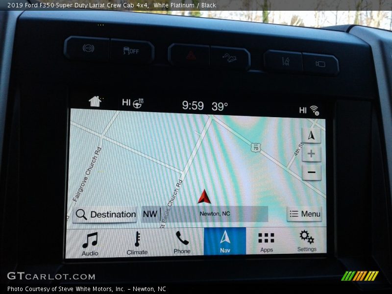 White Platinum / Black 2019 Ford F350 Super Duty Lariat Crew Cab 4x4
