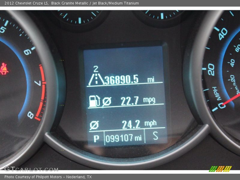 Black Granite Metallic / Jet Black/Medium Titanium 2012 Chevrolet Cruze LS