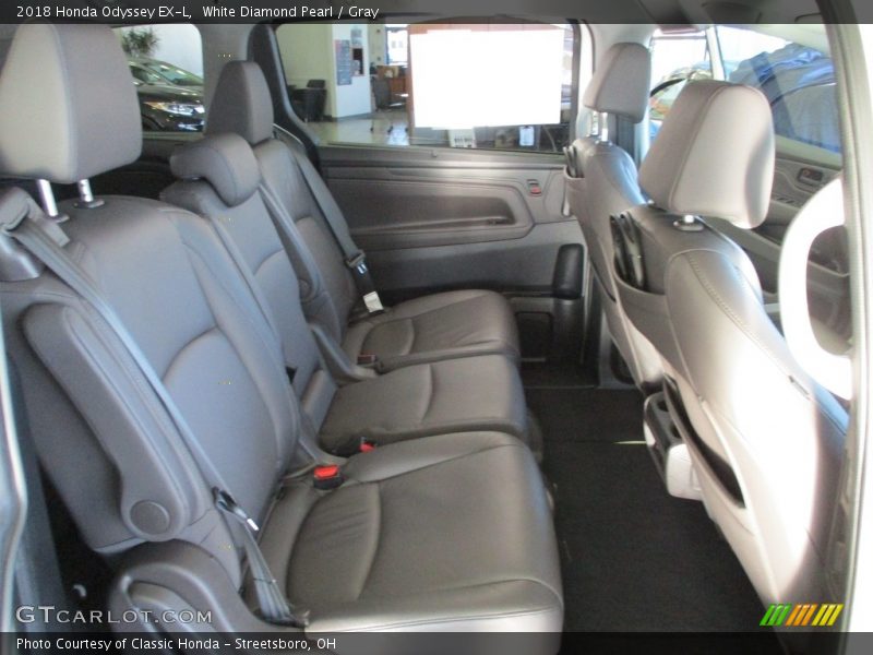 White Diamond Pearl / Gray 2018 Honda Odyssey EX-L