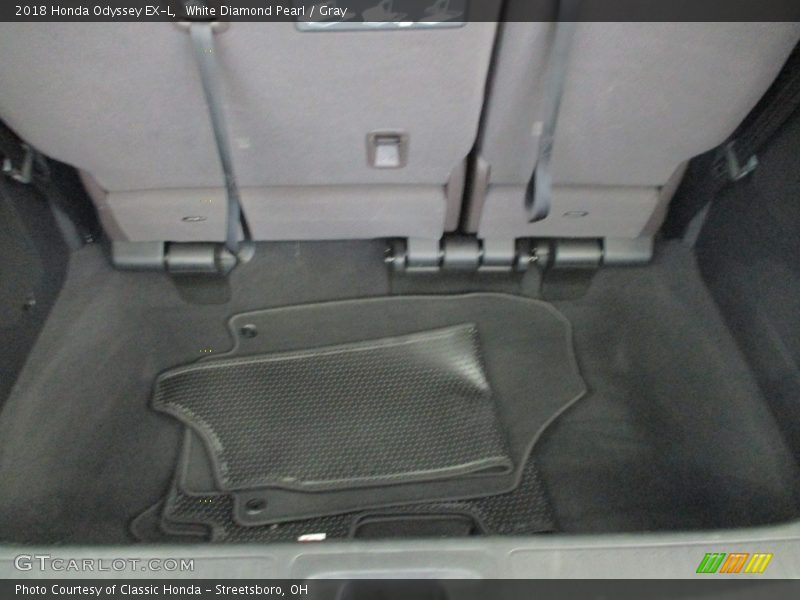 White Diamond Pearl / Gray 2018 Honda Odyssey EX-L