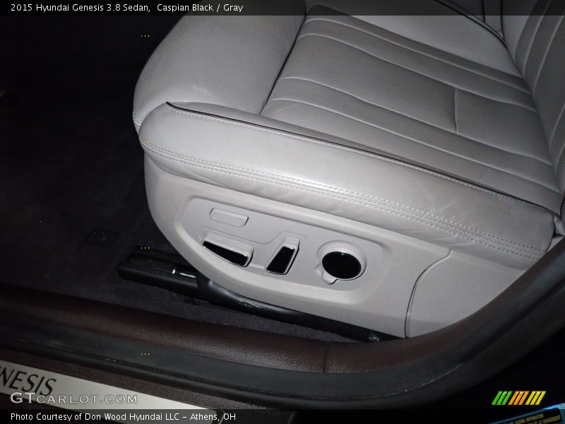 Caspian Black / Gray 2015 Hyundai Genesis 3.8 Sedan