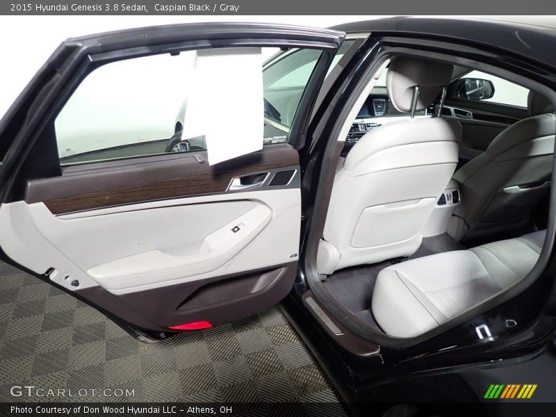 Caspian Black / Gray 2015 Hyundai Genesis 3.8 Sedan