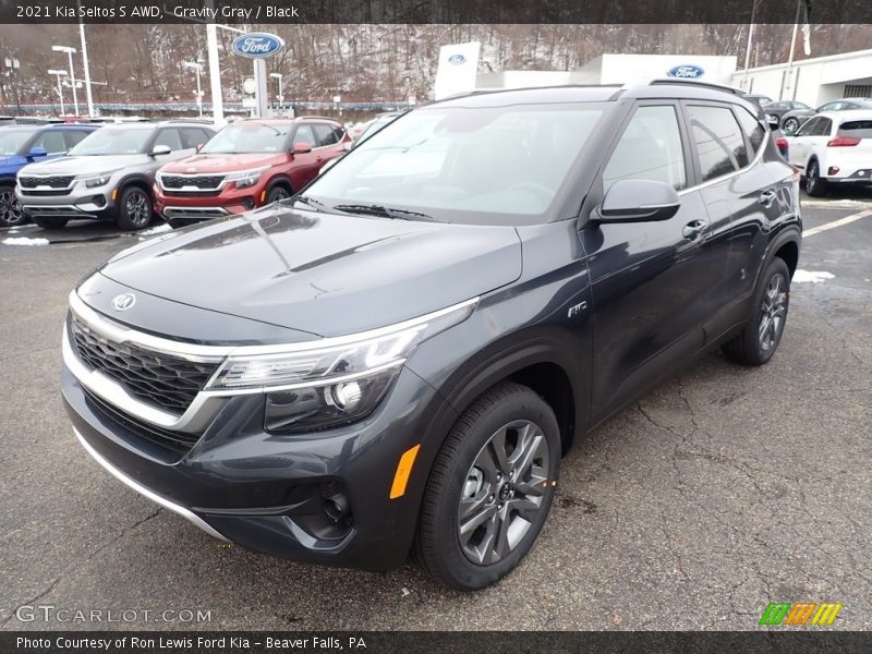 Gravity Gray / Black 2021 Kia Seltos S AWD