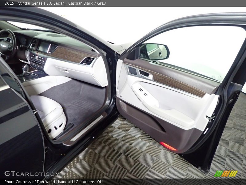 Caspian Black / Gray 2015 Hyundai Genesis 3.8 Sedan
