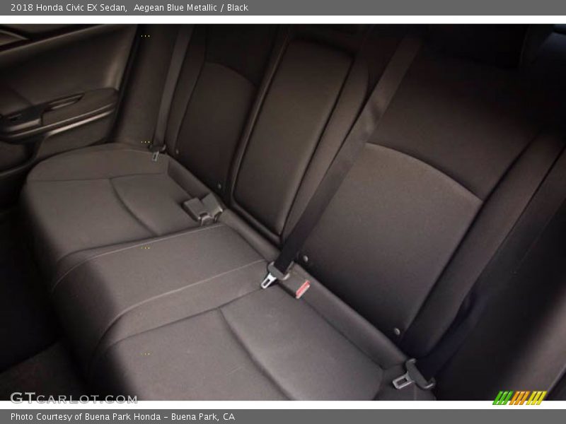 Aegean Blue Metallic / Black 2018 Honda Civic EX Sedan