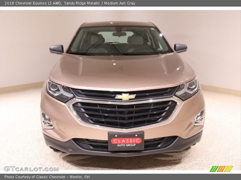 Sandy Ridge Metallic / Medium Ash Gray 2018 Chevrolet Equinox LS AWD