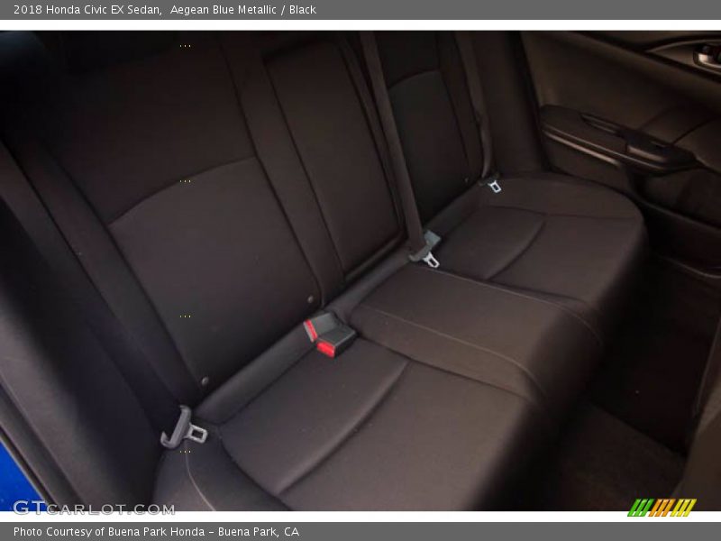 Aegean Blue Metallic / Black 2018 Honda Civic EX Sedan