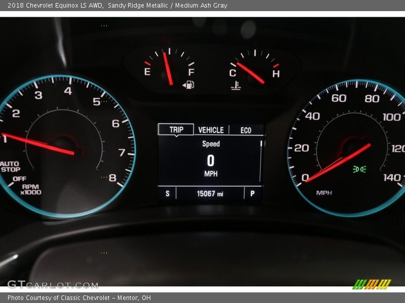 Sandy Ridge Metallic / Medium Ash Gray 2018 Chevrolet Equinox LS AWD