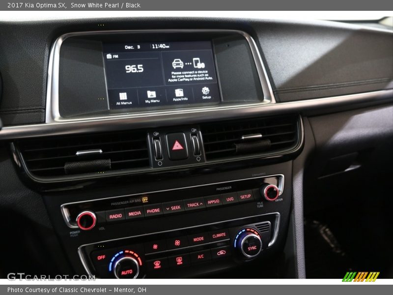 Controls of 2017 Optima SX
