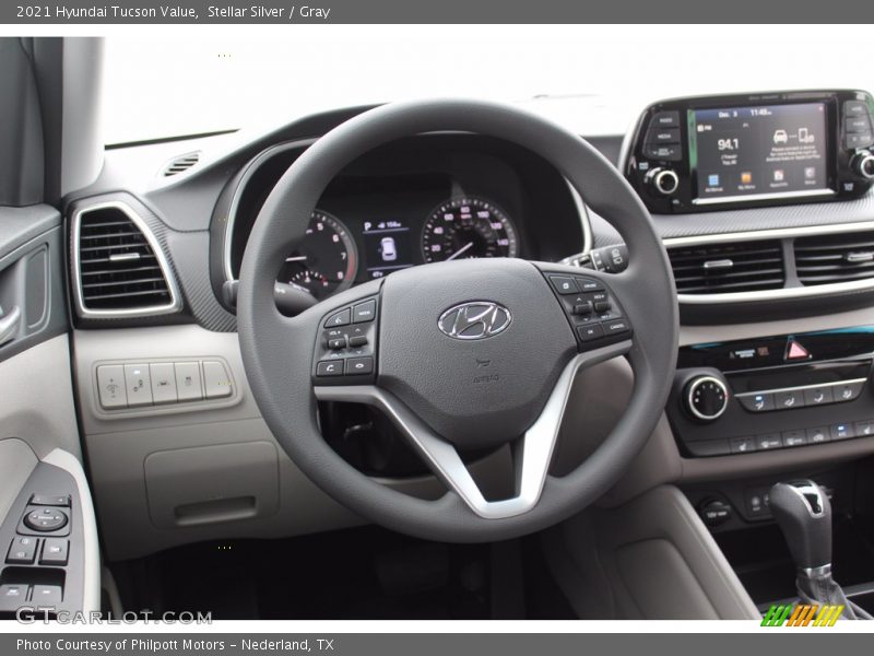 Stellar Silver / Gray 2021 Hyundai Tucson Value