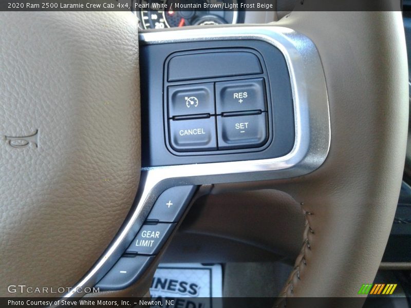 Pearl White / Mountain Brown/Light Frost Beige 2020 Ram 2500 Laramie Crew Cab 4x4