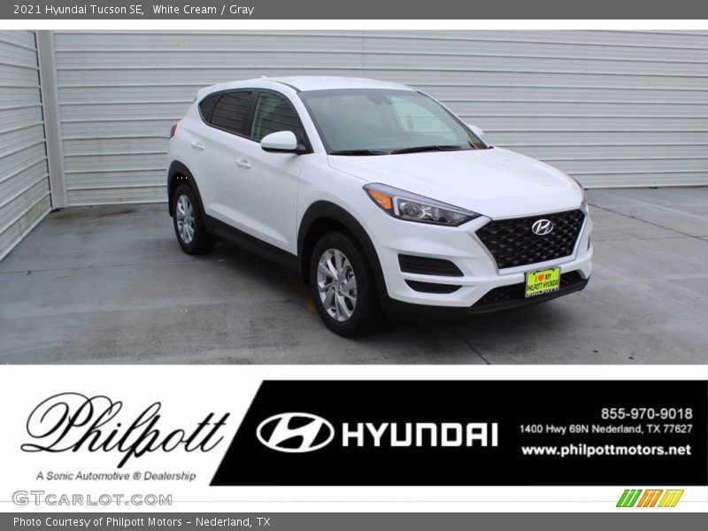 White Cream / Gray 2021 Hyundai Tucson SE