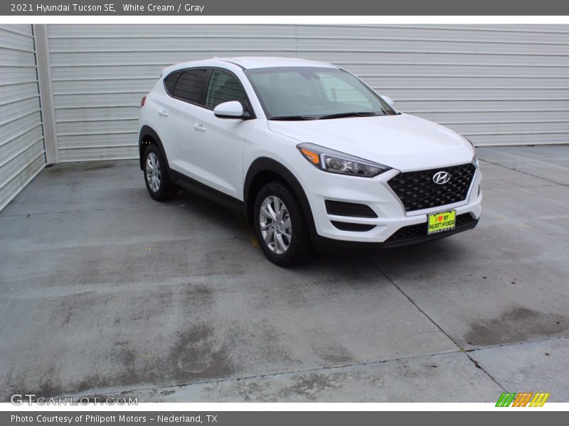 White Cream / Gray 2021 Hyundai Tucson SE