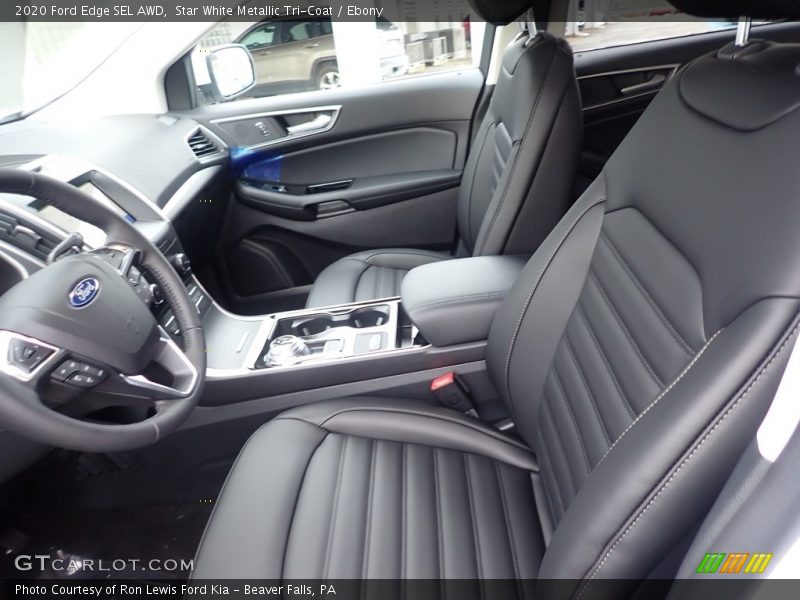Star White Metallic Tri-Coat / Ebony 2020 Ford Edge SEL AWD