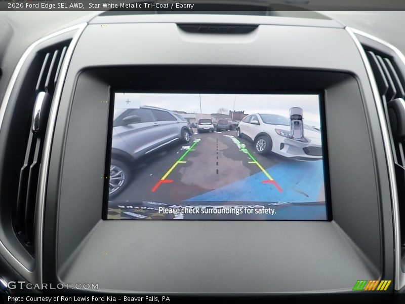 Star White Metallic Tri-Coat / Ebony 2020 Ford Edge SEL AWD