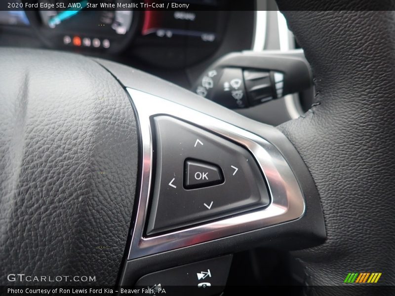 Star White Metallic Tri-Coat / Ebony 2020 Ford Edge SEL AWD