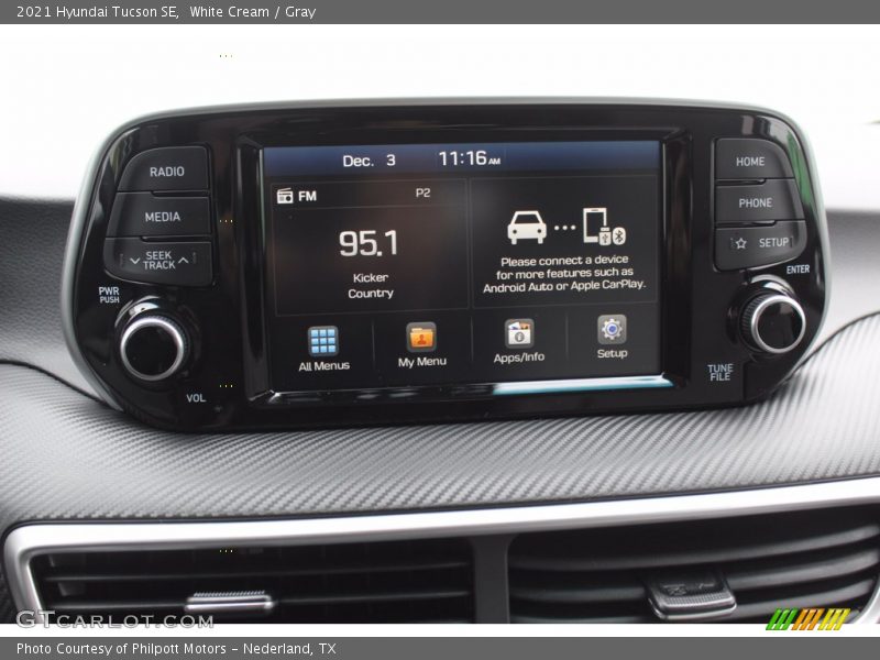 White Cream / Gray 2021 Hyundai Tucson SE