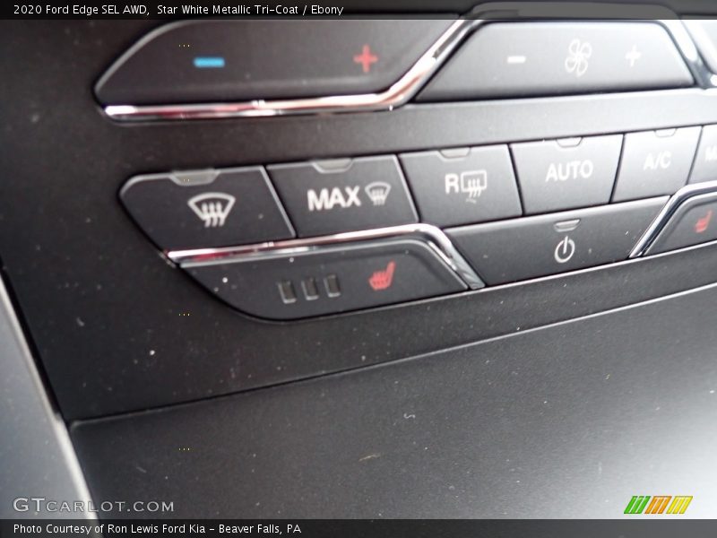 Star White Metallic Tri-Coat / Ebony 2020 Ford Edge SEL AWD