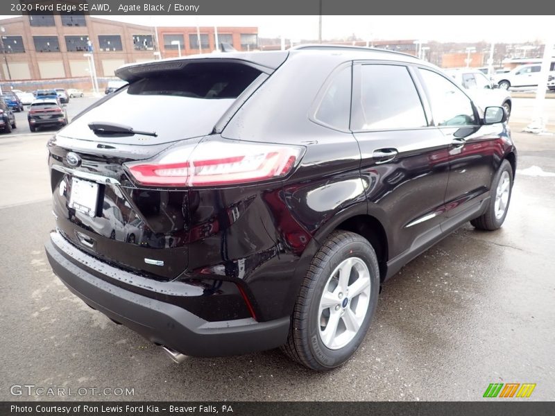 Agate Black / Ebony 2020 Ford Edge SE AWD