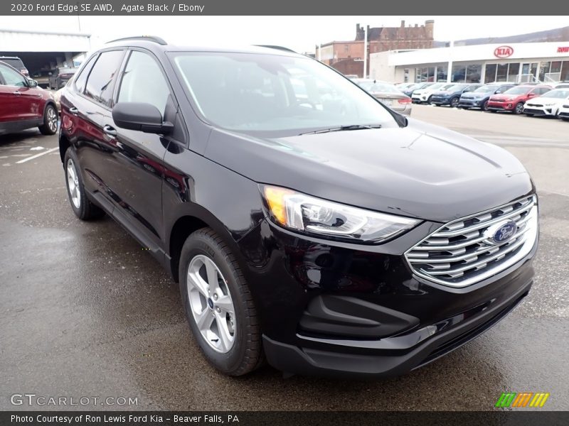 Agate Black / Ebony 2020 Ford Edge SE AWD