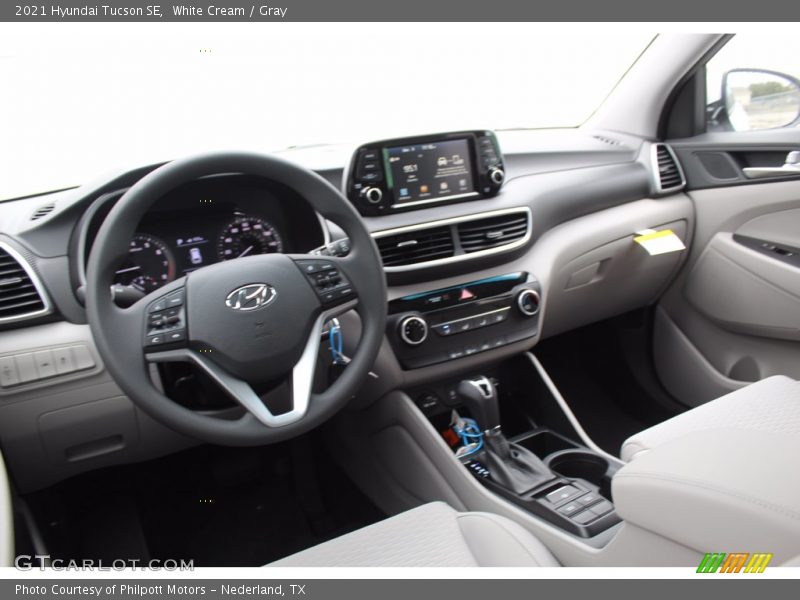 White Cream / Gray 2021 Hyundai Tucson SE