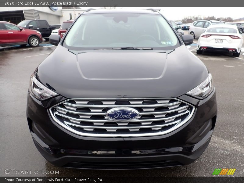 Agate Black / Ebony 2020 Ford Edge SE AWD