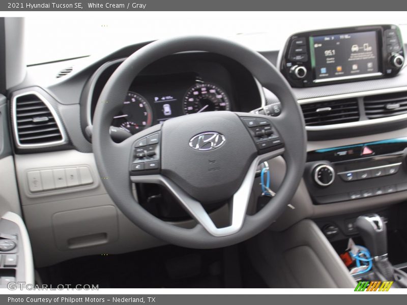 White Cream / Gray 2021 Hyundai Tucson SE
