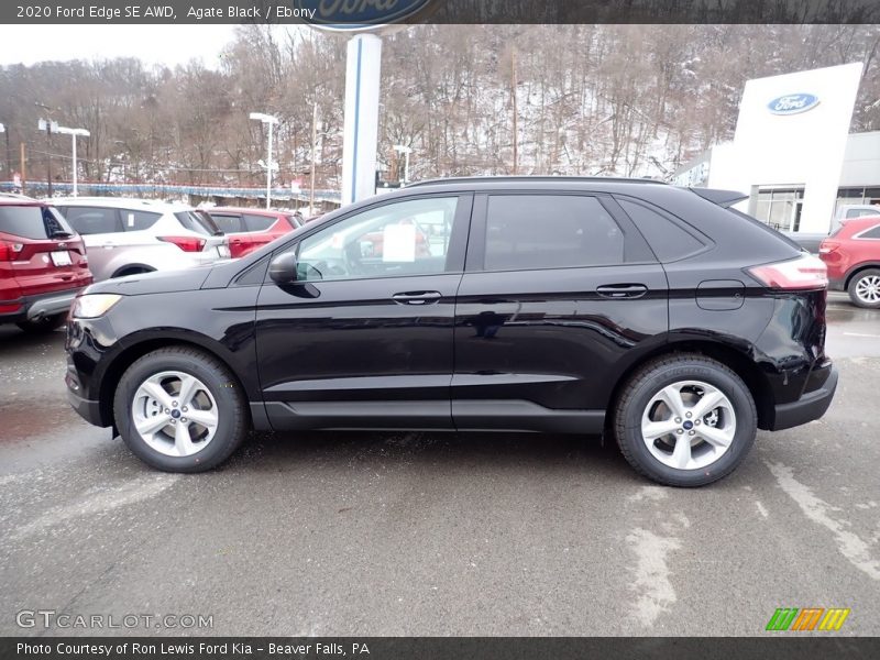 Agate Black / Ebony 2020 Ford Edge SE AWD