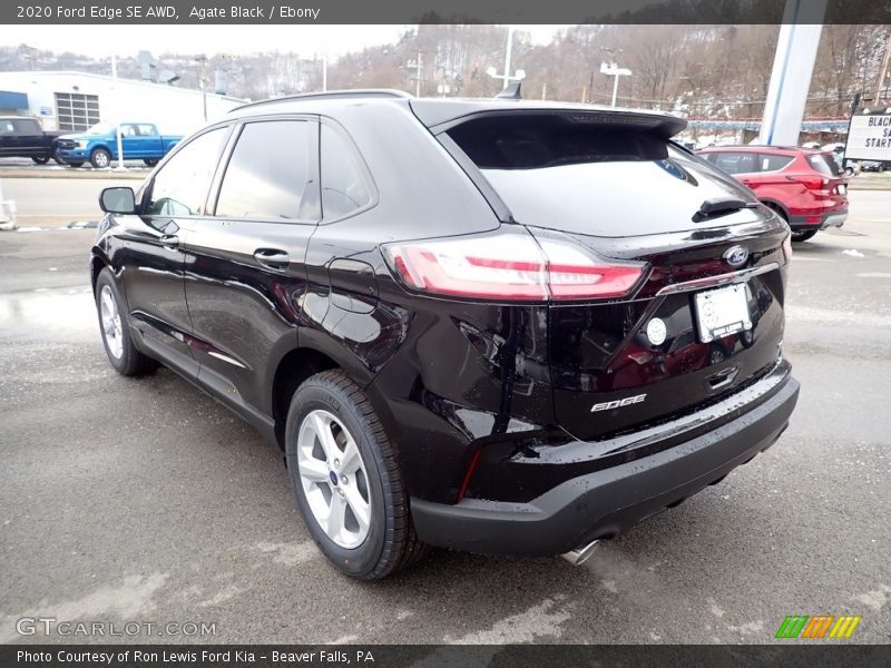 Agate Black / Ebony 2020 Ford Edge SE AWD