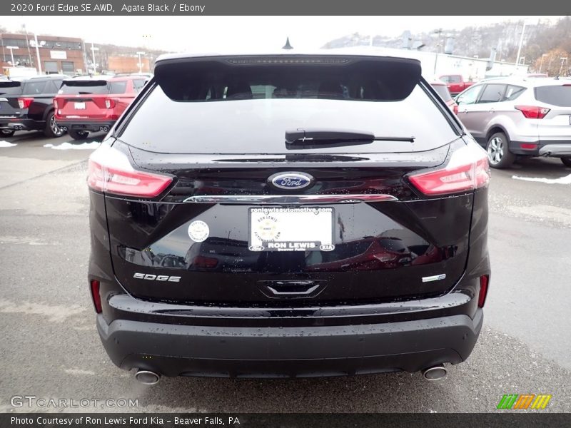 Agate Black / Ebony 2020 Ford Edge SE AWD