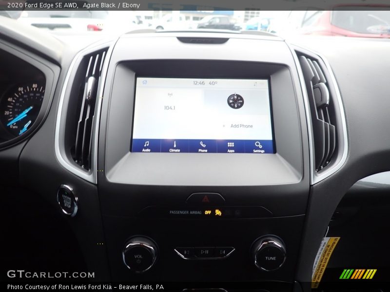 Agate Black / Ebony 2020 Ford Edge SE AWD