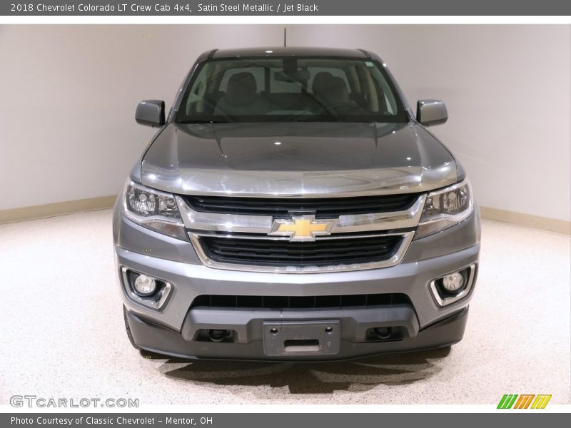 Satin Steel Metallic / Jet Black 2018 Chevrolet Colorado LT Crew Cab 4x4