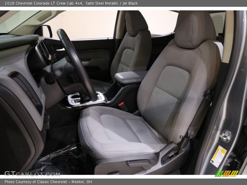 Satin Steel Metallic / Jet Black 2018 Chevrolet Colorado LT Crew Cab 4x4