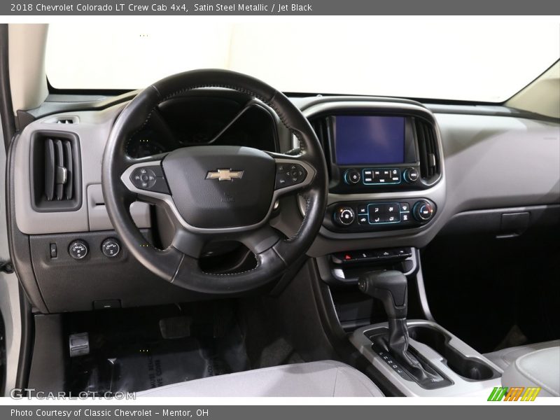 Satin Steel Metallic / Jet Black 2018 Chevrolet Colorado LT Crew Cab 4x4