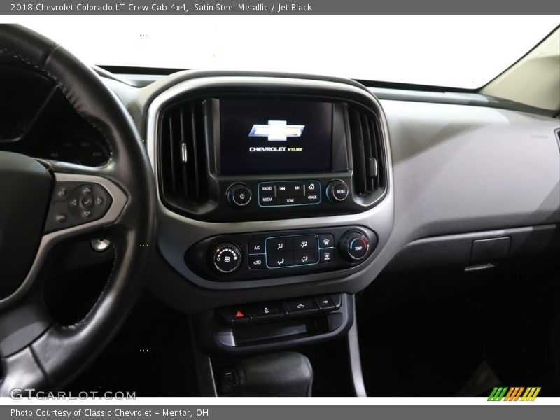 Satin Steel Metallic / Jet Black 2018 Chevrolet Colorado LT Crew Cab 4x4