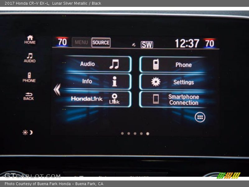 Lunar Silver Metallic / Black 2017 Honda CR-V EX-L