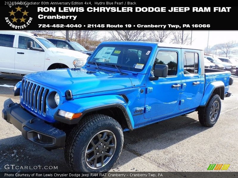 Hydro Blue Pearl / Black 2021 Jeep Gladiator 80th Anniversary Edition 4x4