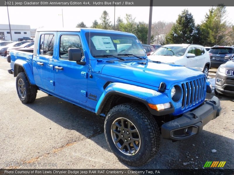 Hydro Blue Pearl / Black 2021 Jeep Gladiator 80th Anniversary Edition 4x4