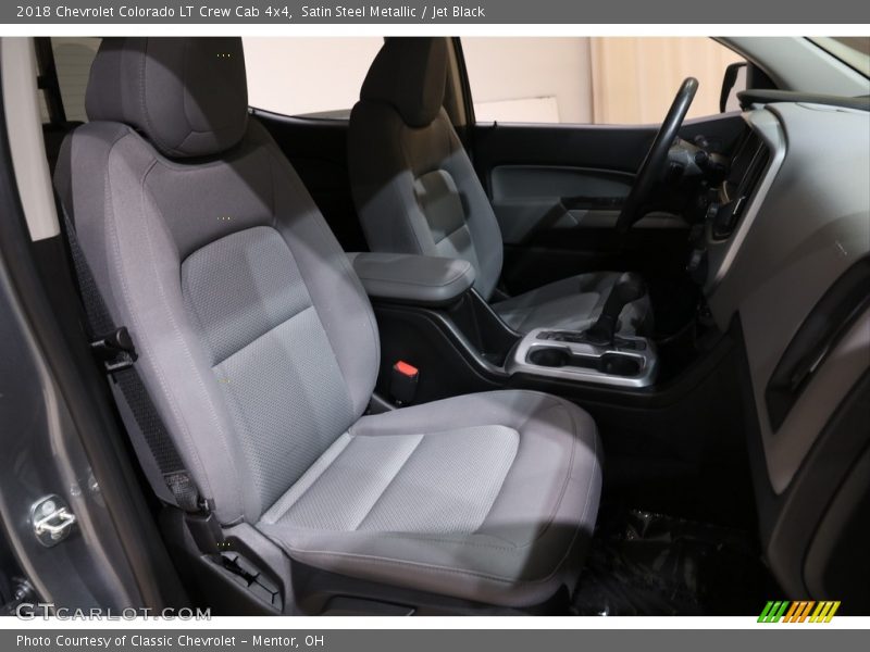 Satin Steel Metallic / Jet Black 2018 Chevrolet Colorado LT Crew Cab 4x4
