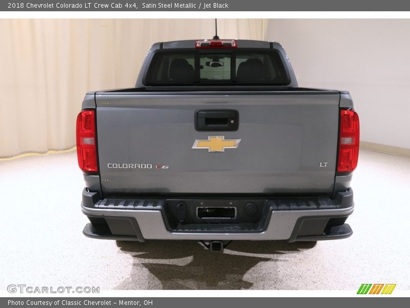 Satin Steel Metallic / Jet Black 2018 Chevrolet Colorado LT Crew Cab 4x4