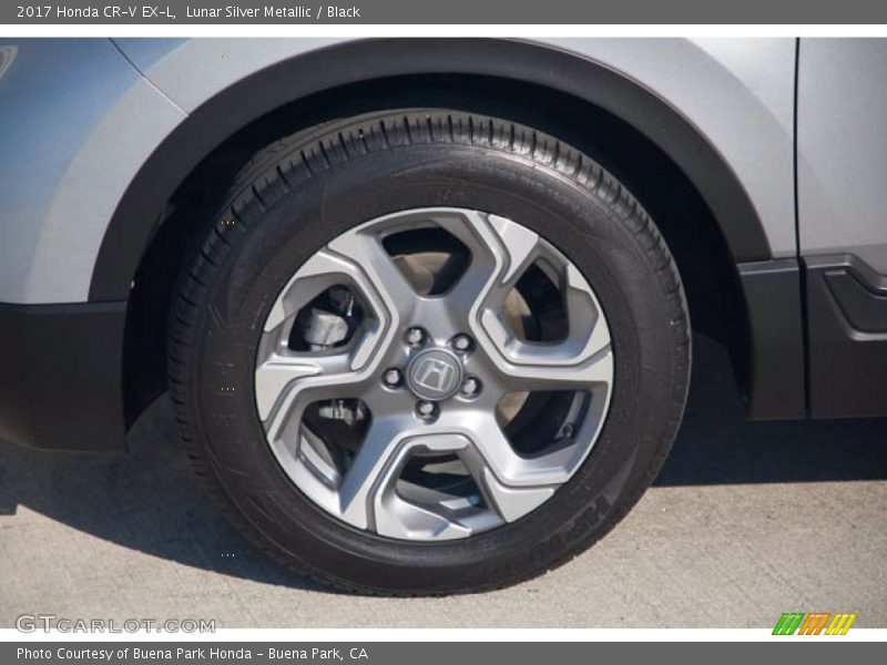 Lunar Silver Metallic / Black 2017 Honda CR-V EX-L