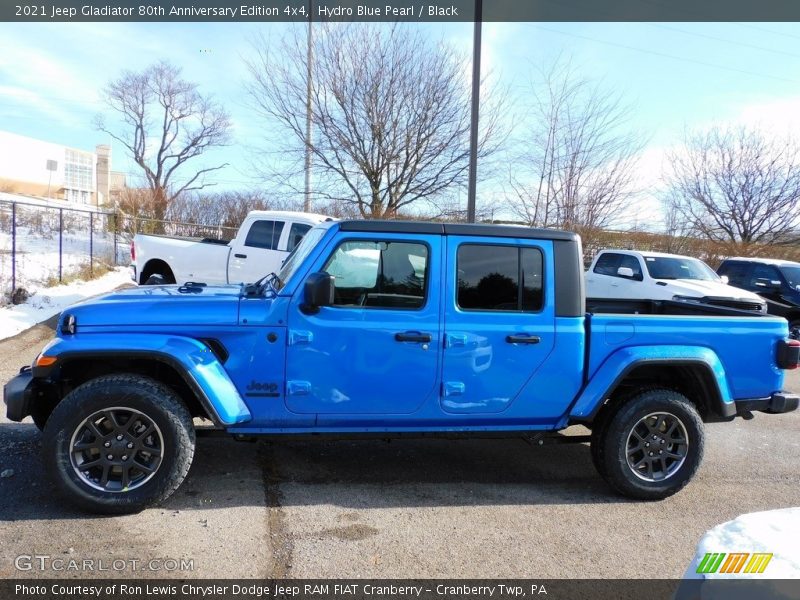 Hydro Blue Pearl / Black 2021 Jeep Gladiator 80th Anniversary Edition 4x4