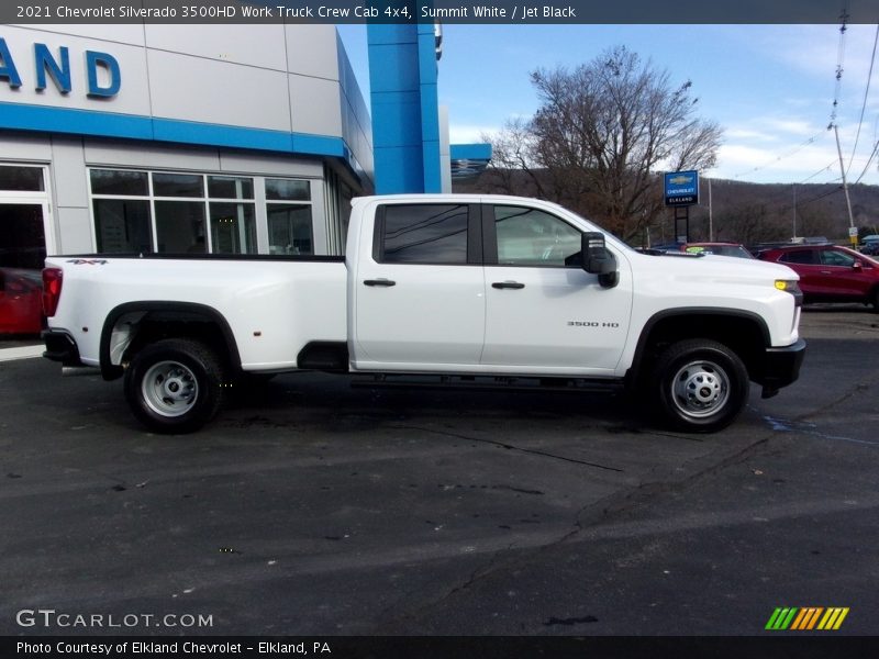 Summit White / Jet Black 2021 Chevrolet Silverado 3500HD Work Truck Crew Cab 4x4